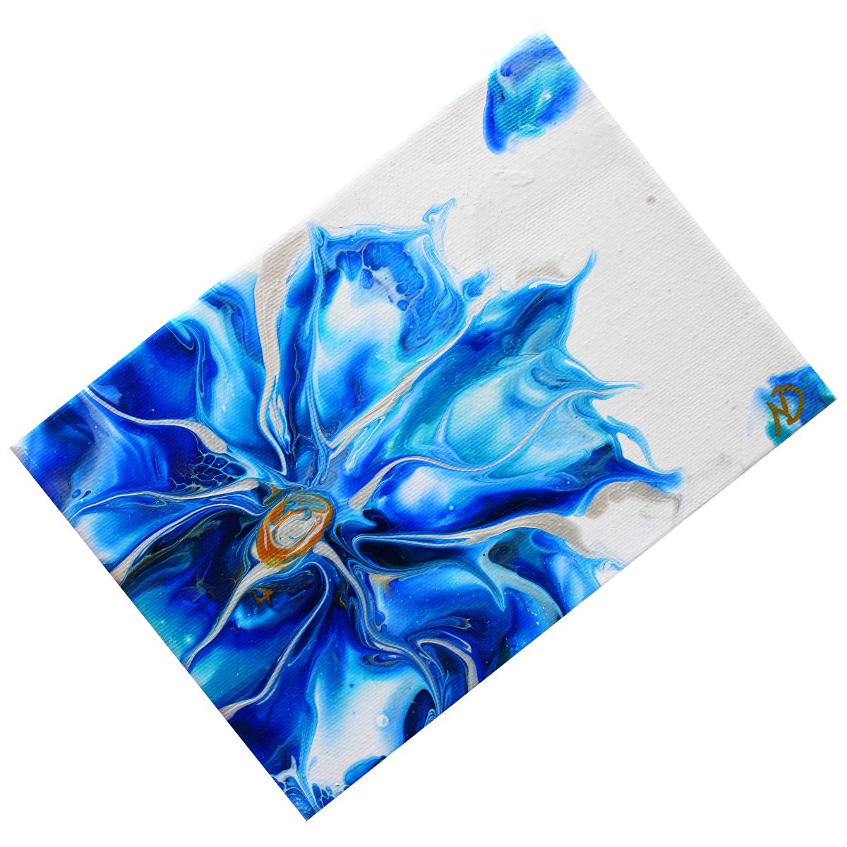 Original Acrylic Pouring Painting "Strong Like This" by Nika Dovey