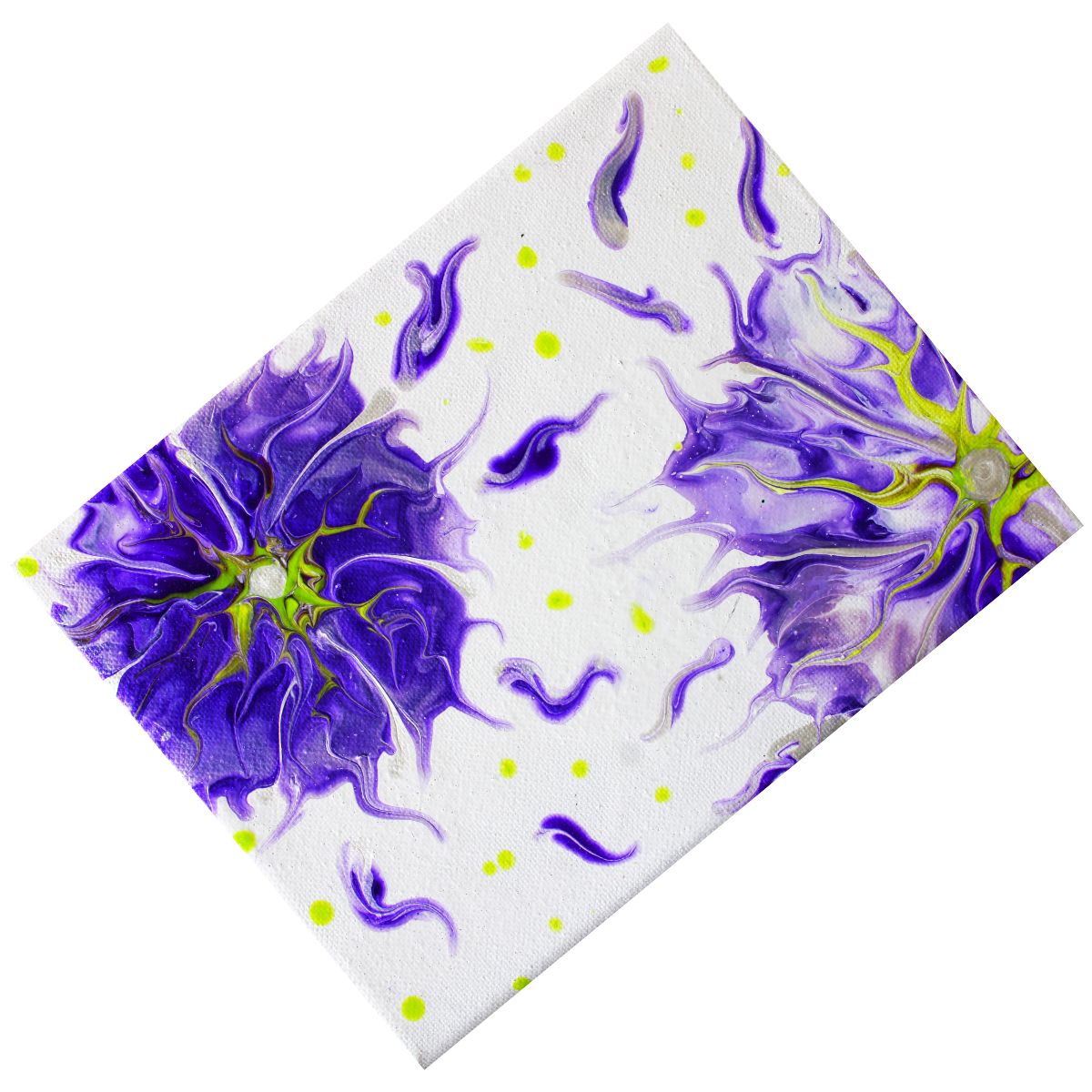 Original Acrylic Pouring Paintnig "Bold Beginnings" by Nika Dovey