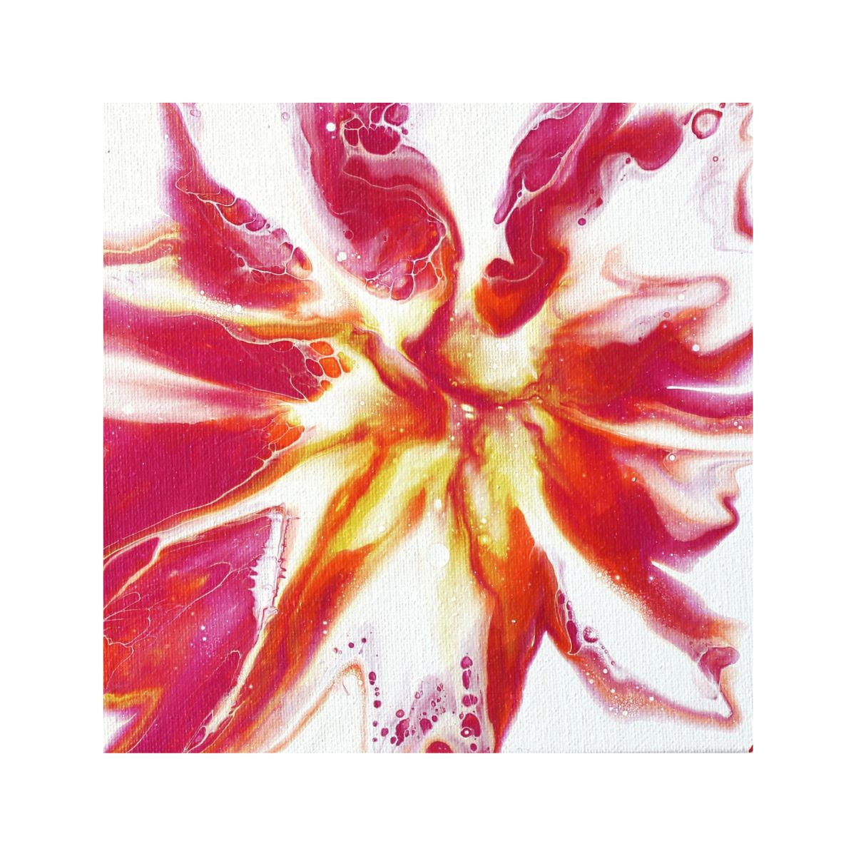Original Acrylic Pouring Paintnig "Towards the Sun" by Nika Dovey